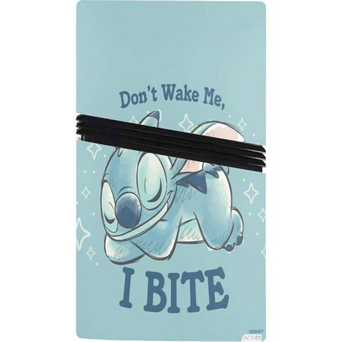 Disney Lilo and Stitch Dont Wake Me I Bite PS5 Pro Bundle Skin